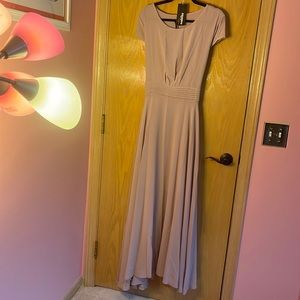 Elegant Mauve Evening Gown